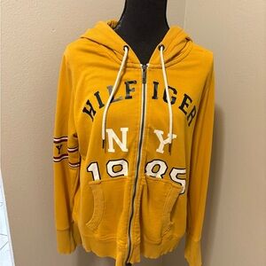 Tommy Hilfiger Mustard Yellow Zip Up Hoodie